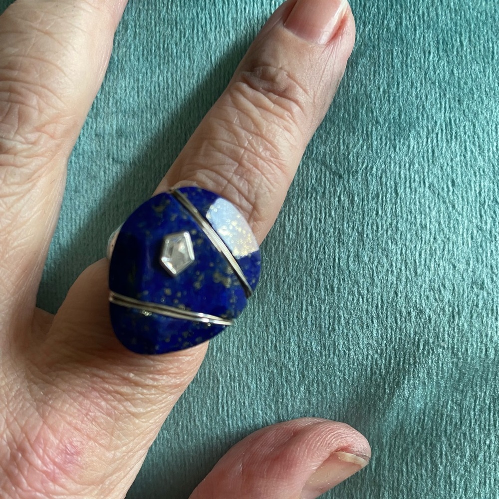 Silpada Sterling Silver Lapis Ring Size 7.5